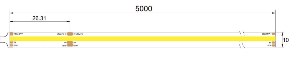 FCOB-608-24V-COB-CCT Святлодыёдная гнуткая стужка (5)