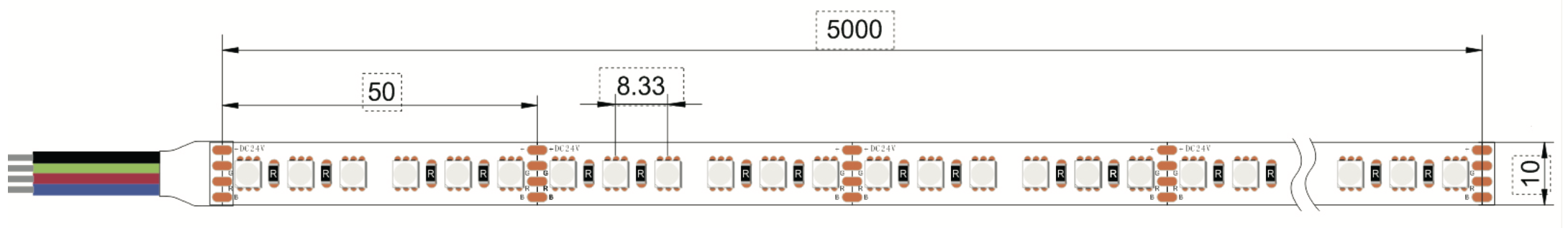 3838 SMD LED RGB Гнуткая стужка (1)
